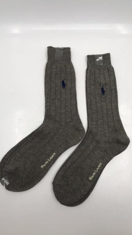 2pr Nwot New Ralph Lauren Socks Grey