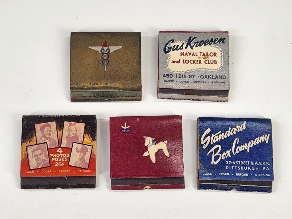 VARIETY AUCTION - MATCHBOOKS, ANTIQUES, COLLECTIBLES