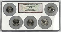 2004 State Quarters w/ TX NGC MS65 Unc. Set