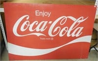 Large Coca-Cola Metal Sign