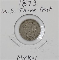 1873 U.S. Three Cent Nickel