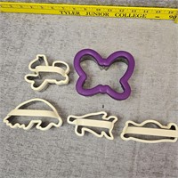 Lot of 5 Animal Cookie Cutter