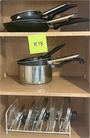 E - LOT OF POTS & PANS (K18)