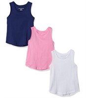 Essentials Girl's 3-Pack Tank Top, L