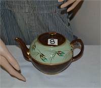Decorative teapot Staffordshire England Sadler