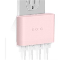 IHome AC Pro 4-Port USB Wall Charger with Folding