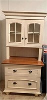 Hutch with Latteral Filing Cabinet