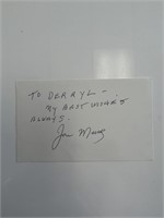 Comedian Jan Murray original signature
