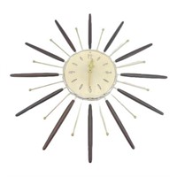 Mid Century Modern Starburst Clock
