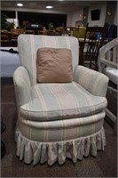 Pastel Stripped Arm Chair