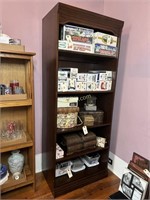 5-Tier Mahogany Bookshelf