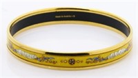 Hermes Emaille Bangle Bracelet