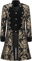 Mens Vintage Gothic Victorian Frock Coat Uniform-M