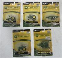 (M) Ertl Die-Cast John Deere Tractor Models.