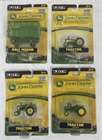 (M) Ertl Die-Cast John Deere Tractor Models.