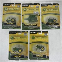 (M) Ertl Die-Cast John Deere Tractor Models.