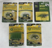 (M) Ertl Die-Cast John Deere Tractor Models.