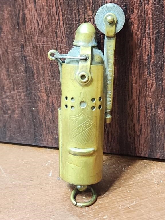 Antique Bowers WWI Military Brass Trench Lighter