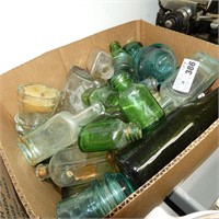 Large Lot of Glass Bottles & Insulators