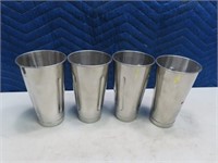 (4) asst Extra Stainless Cups for Malt Mixers