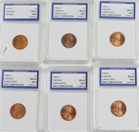 6// MIXED IGS GRADED COINS