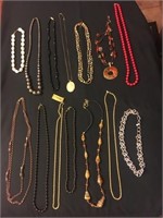 Lot of nice costume necklaces