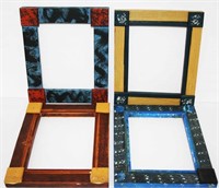 Four (4) Wooden Paint Decorated Frames
