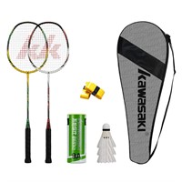 Kawasaki Sports Badminton Set - 3 Shuttlecocks, 2