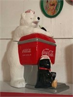 Coca-Cola Polar Bear Soda Cookie Jar