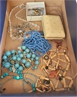 TRAY OF COSTUME JEWELRY