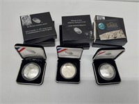 (3) US Mint silver commemoratives