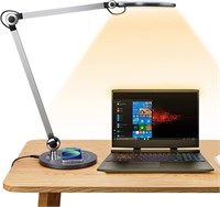 LED Desk Lamp with Wireless Charger & Arm