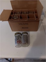 6 Kentucky Derby glasses 1975 in the box.