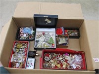 collection of jewelry boxes & contents