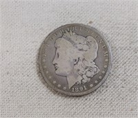 1891 Carson City Morgan silver dollar