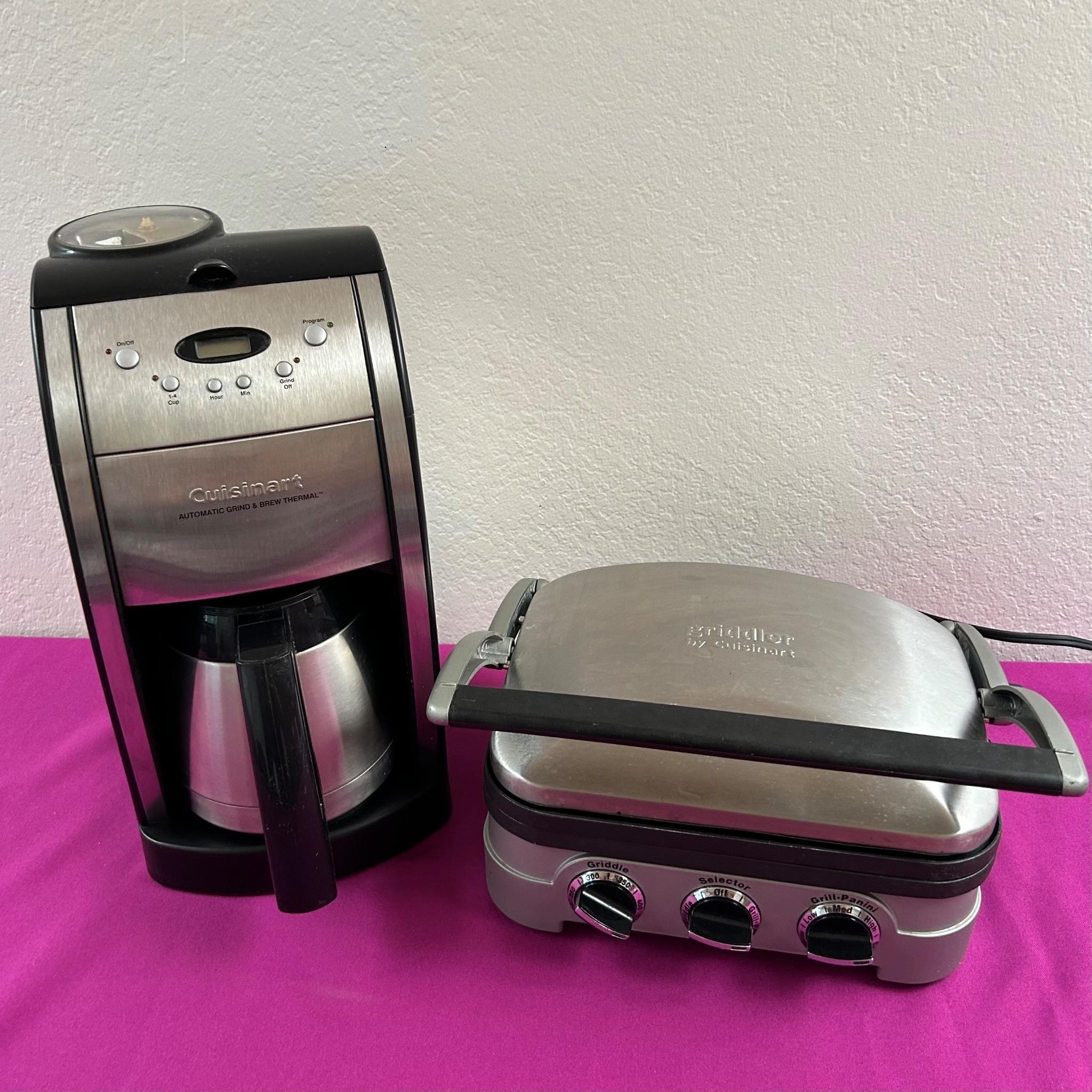 Cuisinart Coffee Pot / Grinder & Griddler