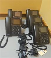 (5) POLY VVX350 TELEPHONES