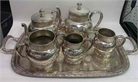 Wilcox Meriden Silver Plate Tea Set
