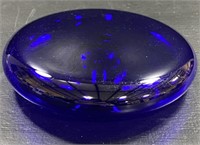 Bristol Signed Cobalt Blue Paperweight