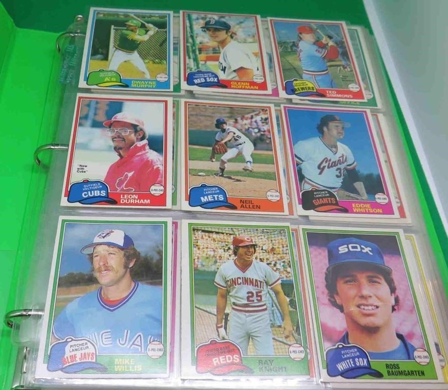 300+ Topps & OPC 1980's Baseball Cards Expos Jays+