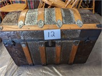 Antique Camelback Trunk