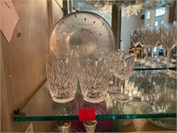 9 Potentially Waterford Glasses & Plate