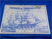 1932 Progress of Transportation posters 18 x 12"