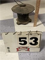 Vintage Cast Iron Candle Lantern