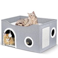 Heeyoo Cat House for Indoor Cats - Large Cat Bed C