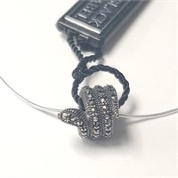 $80 Silver Marcasite 18" Necklace