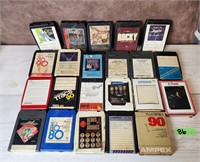 Lot of 22 Vtg 8-Track Tapes