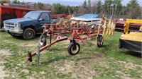 Hesston 12 wheel rake