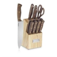 $42 - Cuisinart 14-pc Walnut Knife Set with Block