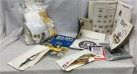 Large Bag of Stamps on Paper & More